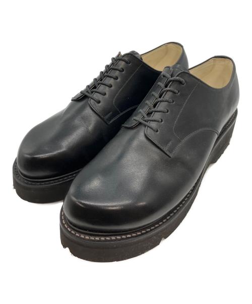 foot the coacher（フットザコーチャー）foot the coacher (フットザコーチャー) OBLIQUE DERBY ブラック サイズ:7.5INCH E-WIDTHの古着・服飾アイテム