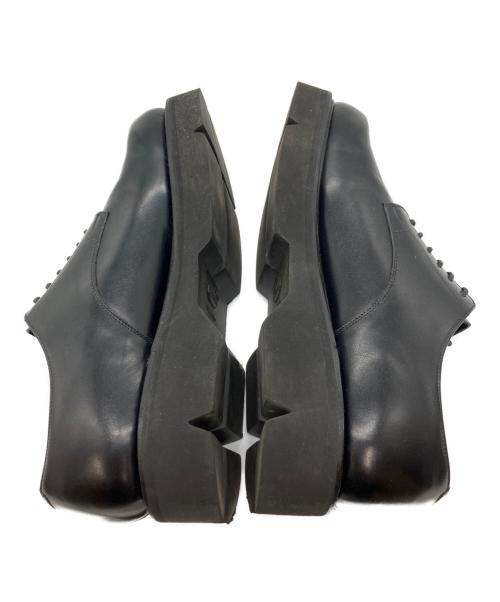foot the coacher（フットザコーチャー）foot the coacher (フットザコーチャー) OBLIQUE DERBY ブラック サイズ:7.5INCH E-WIDTHの古着・服飾アイテム