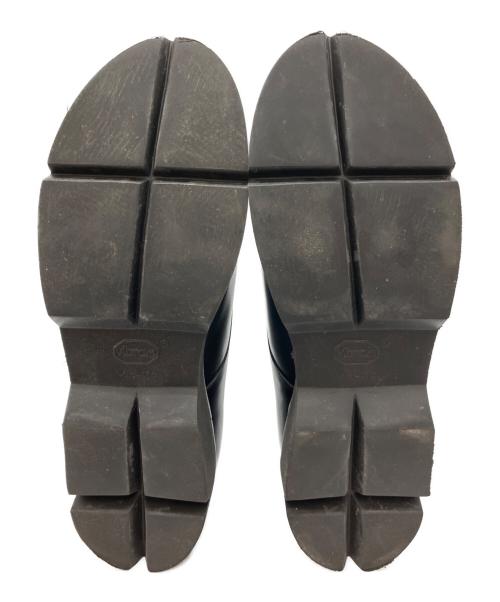 foot the coacher（フットザコーチャー）foot the coacher (フットザコーチャー) OBLIQUE DERBY ブラック サイズ:7.5INCH E-WIDTHの古着・服飾アイテム