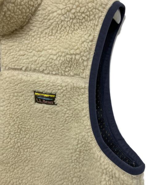 L.L.Bean（エルエルビーン）L.L.Bean (エルエルビーン) フリースベスト ベージュ サイズ:LG-REGの古着・服飾アイテム