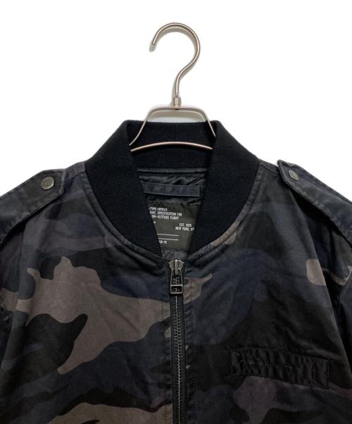 AVIREX（アヴィレックス）AVIREX (アヴィレックス) L-2B カモフラフライトジャケット グレー サイズ:XLの古着・服飾アイテム