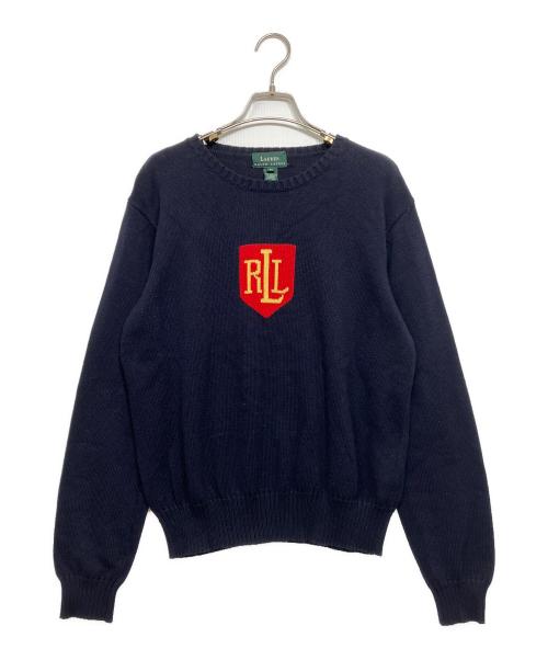 LAUREN RALPH LAUREN（ローレン ラルフ ローレン）LAUREN RALPH LAUREN (ローレン ラルフ ローレン) ロゴニット ネイビー サイズ:Ｍの古着・服飾アイテム