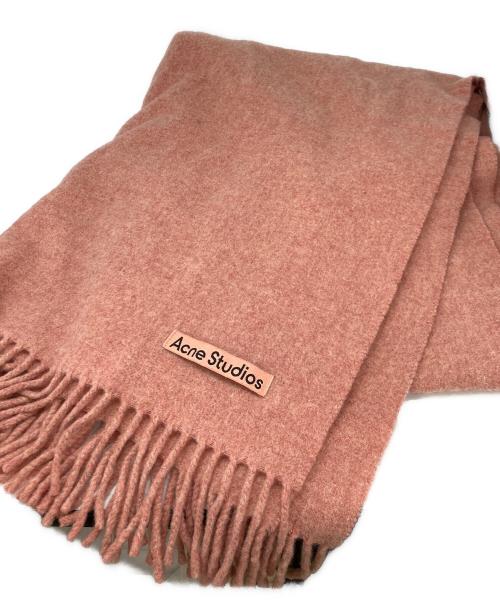 Acne studios（アクネ ストゥディオズ）ACNE STUDIOS (アクネ ストゥディオズ) 大判フリンジストール ピンク サイズ:200×70cmの古着・服飾アイテム