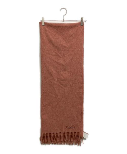 Acne studios（アクネ ストゥディオズ）ACNE STUDIOS (アクネ ストゥディオズ) 大判フリンジストール ピンク サイズ:200×70cmの古着・服飾アイテム