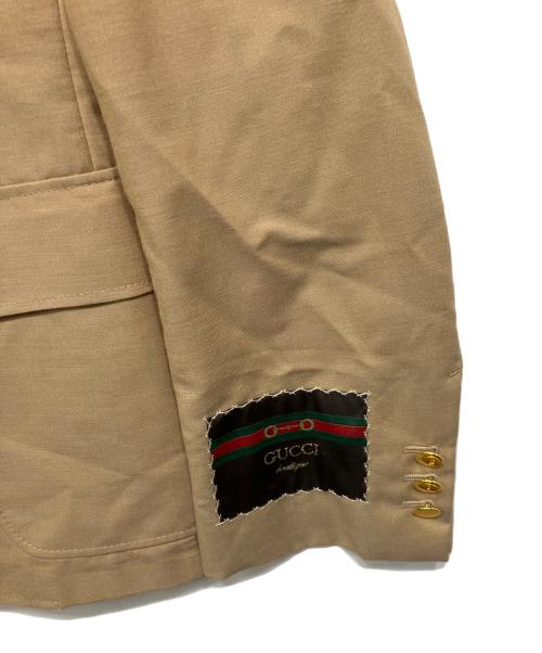 GUCCI（グッチ）GUCCI (グッチ) 金釦ブレザー ベージュ サイズ:46の古着・服飾アイテム