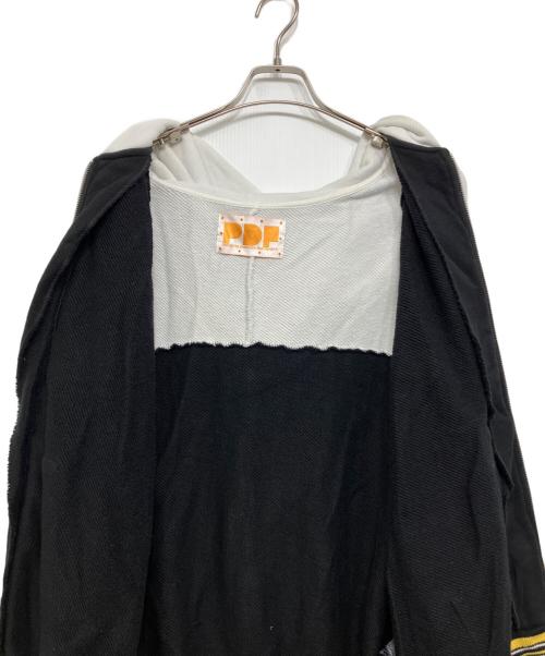 PDF（ピーディーエフ）PDF (ピーディーエフ) カラーブロックジップアップフーディ ブラック サイズ:Lの古着・服飾アイテム