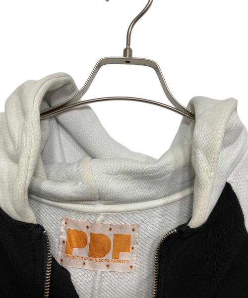PDF（ピーディーエフ）PDF (ピーディーエフ) カラーブロックジップアップフーディ ブラック サイズ:Lの古着・服飾アイテム