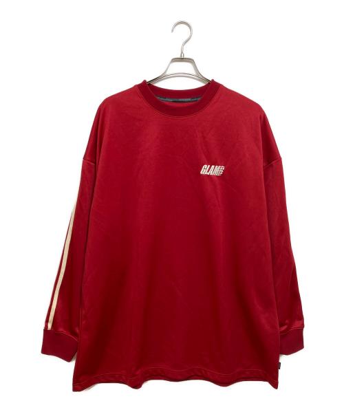 glamb（グラム）glamb (グラム) Pullover line jersey レッド サイズ:Lの古着・服飾アイテム