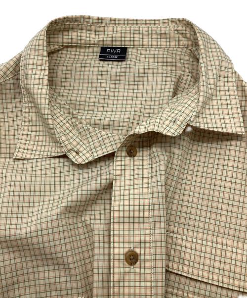 PWA（プア）PWA (プア) チェックシャツ ベージュ サイズ:XLの古着・服飾アイテム