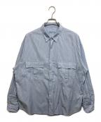 Porter Classicポータークラシック）の古着「ROLL UP SHIRT」｜ブルー