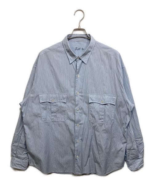 Porter Classic（ポータークラシック）Porter Classic (ポータークラシック) ROLL UP SHIRT ブルー サイズ:XLの古着・服飾アイテム