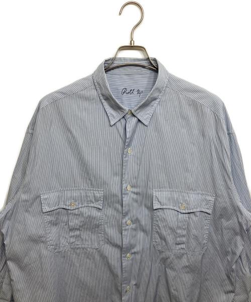 Porter Classic（ポータークラシック）Porter Classic (ポータークラシック) ROLL UP SHIRT ブルー サイズ:XLの古着・服飾アイテム