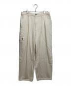 PWAプア）の古着「LOOSE DENIM TROUSERS」｜アイボリー