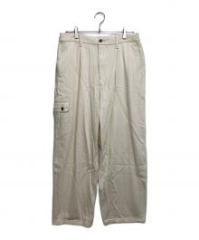 PWA（プア）の古着「LOOSE DENIM TROUSERS」｜アイボリー