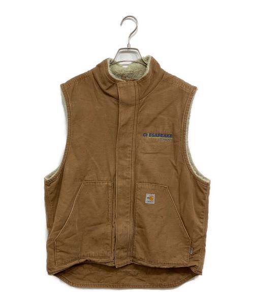 CarHartt（カーハート）CarHartt (カーハート) 裏ボアダックベスト ベージュ サイズ:Lの古着・服飾アイテム