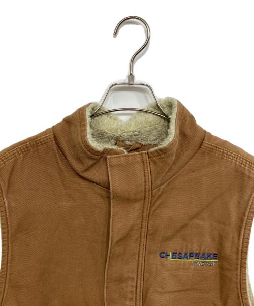 CarHartt（カーハート）CarHartt (カーハート) 裏ボアダックベスト ベージュ サイズ:Lの古着・服飾アイテム