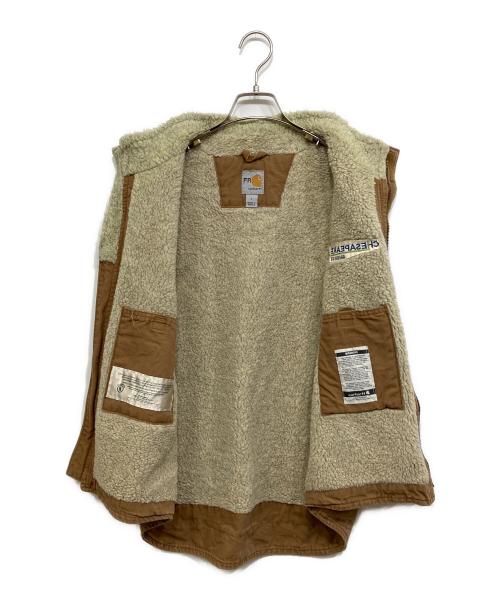 CarHartt（カーハート）CarHartt (カーハート) 裏ボアダックベスト ベージュ サイズ:Lの古着・服飾アイテム