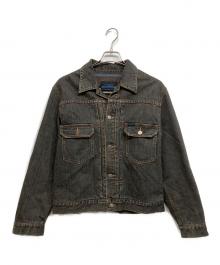 BURBERRY BLUE LABEL（バーバリー ブルー レーベル）の古着「裏ブランケットデニムジャケット」｜ブラック
