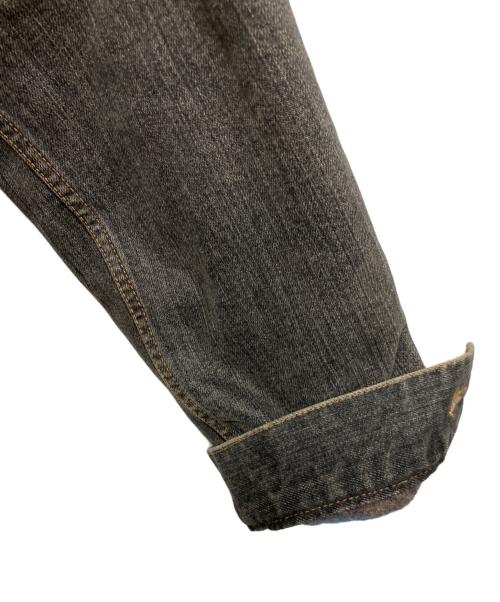 BURBERRY BLUE LABEL（バーバリー ブルー レーベル）BURBERRY BLUE LABEL (バーバリー ブルー レーベル) 裏ブランケットデニムジャケット ブラック サイズ:Mの古着・服飾アイテム