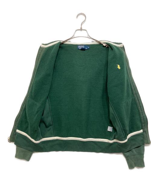 POLO RALPH LAUREN（ポロ・ラルフローレン）POLO RALPH LAUREN (ポロ・ラルフローレン) フード裏サーマル ジップパーカー グリーン サイズ:Sの古着・服飾アイテム