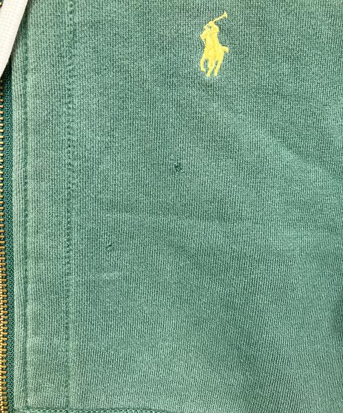 POLO RALPH LAUREN（ポロ・ラルフローレン）POLO RALPH LAUREN (ポロ・ラルフローレン) フード裏サーマル ジップパーカー グリーン サイズ:Sの古着・服飾アイテム