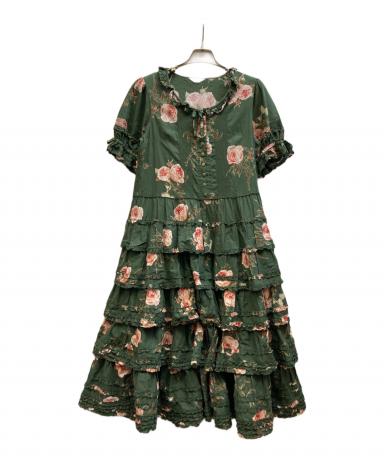 中古・古着通販】PINK HOUSE (ピンクハウス) 薔薇柄ティアード