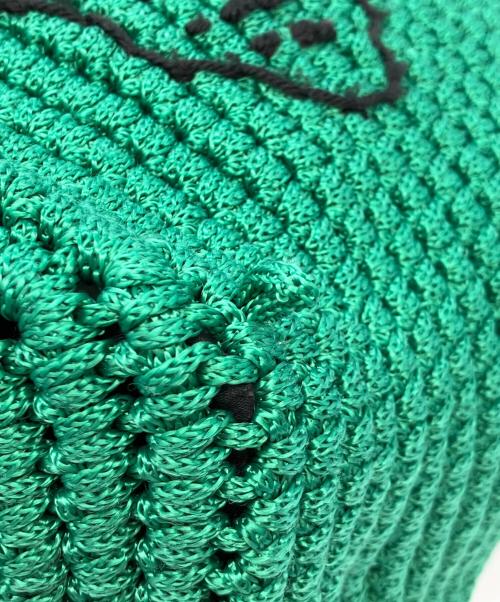 LUDLOW（ラドロー）LUDLOW (ラドロー) プードル刺繍ハンドバッグ グリーンの古着・服飾アイテム