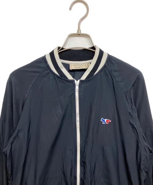 maison kitsune（メゾンキツネ）MAISON KITSUNE (メゾンキツネ) ナイロントラックジャケット ネイビー サイズ:Sの古着・服飾アイテム