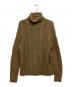 RRL (ダブルアールエル) ウールブレンド タートルネックアランニットセーター ブラウン サイズ:L：25000円
