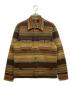 RRL（ダブルアールエル）の古着「ストライプド ウール ワークシャツ ジャケット」｜ブラウン