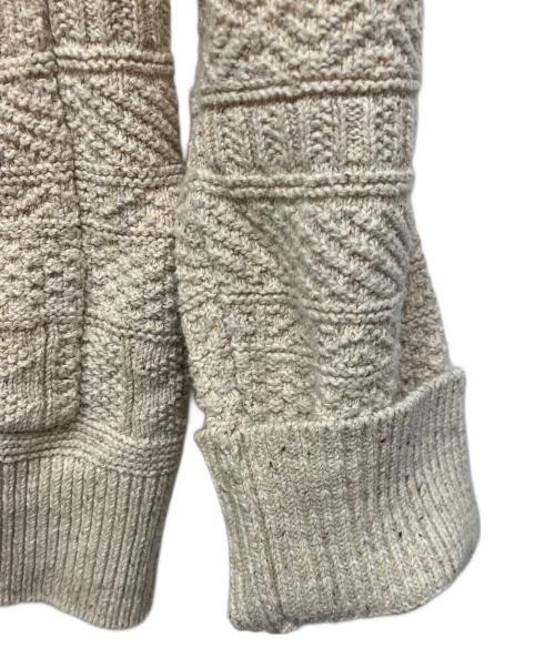 RRL（ダブルアールエル）RRL (ダブルアールエル) コットンシルク アランショールカラーカーディガン アイボリー サイズ:Ｍの古着・服飾アイテム