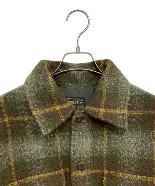 PENDLETON（ペンドルトン）PENDLETON (ペンドルトン) BEAMS (ビームス) 別注CPO JACKET グリーン サイズ:Lの古着・服飾アイテム