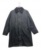 Barbour×AURALEE×スタイリスト私物バブアー×オーラリー×スタイリストシブツ）の古着「SL BORDER オイルドコート」｜ブラック