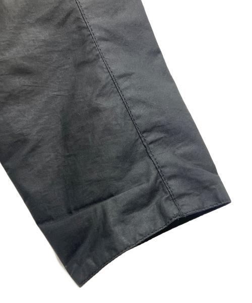 Barbour（バブアー）Barbour (バブアー) AURALEE (オーラリー) スタイリスト私物 (スタイリストシブツ) SL BORDER オイルドコート ブラック サイズ:40の古着・服飾アイテム