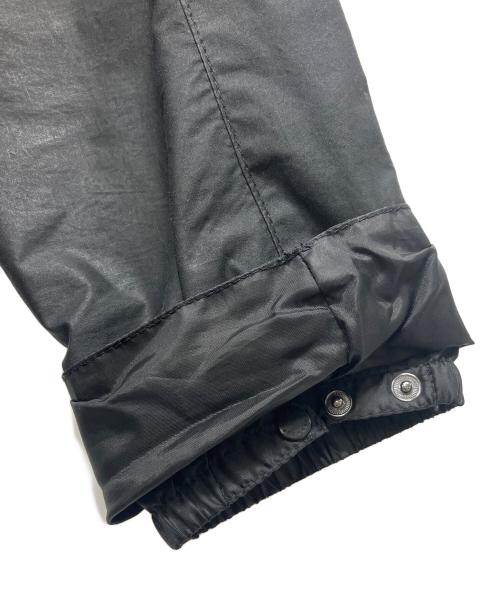 Barbour（バブアー）Barbour (バブアー) AURALEE (オーラリー) スタイリスト私物 (スタイリストシブツ) SL BORDER オイルドコート ブラック サイズ:40の古着・服飾アイテム