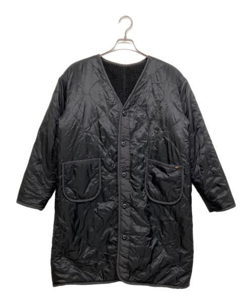 ALPHA（アルファ）ALPHA (アルファ) ボアキルティングコート ブラック サイズ:Mの古着・服飾アイテム