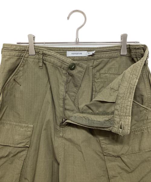 nonnative（ノンネイティブ）nonnative (ノンネイティブ) TROOPER SHORTS COTTON RIPSTOP OVERDYED カーキ サイズ:３の古着・服飾アイテム