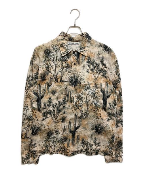 Acne studios（アクネ ストゥディオズ）Acne studios (アクネ ストゥディオズ) Desert Long Sleeve Polo ベージュ サイズ:Sの古着・服飾アイテム