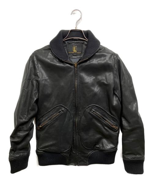 Hysteric Glamour（ヒステリックグラマー）Hysteric Glamour (ヒステリックグラマー) シングルライダースジャケット ブラック サイズ:Lの古着・服飾アイテム