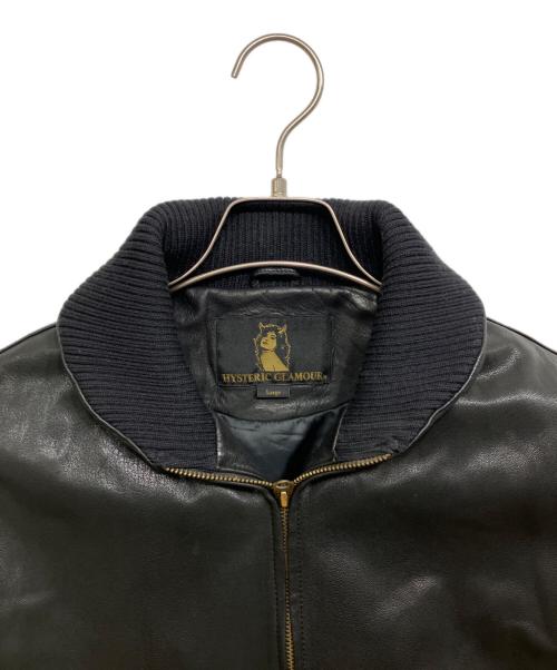 Hysteric Glamour（ヒステリックグラマー）Hysteric Glamour (ヒステリックグラマー) シングルライダースジャケット ブラック サイズ:Lの古着・服飾アイテム