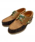 A BATHING APE×Timberlandアベイシングエイプ×ティンバーランド）の古着「3-eye Boat Shoe」｜ベージュ