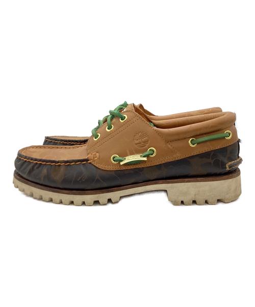 A BATHING APE（アベイシングエイプ）A BATHING APE (アベイシングエイプ) Timberland (ティンバーランド) 3-eye Boat Shoe ベージュ サイズ:27の古着・服飾アイテム