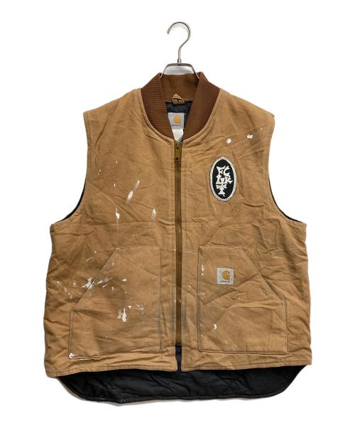 CarHartt（カーハート）CarHartt (カーハート) ダックワークベスト ブラウン サイズ:XLの古着・服飾アイテム