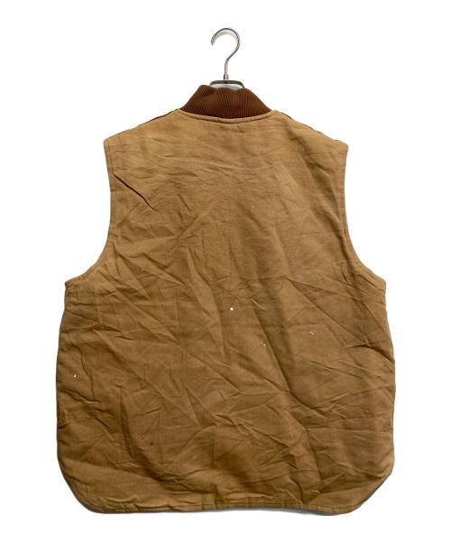 CarHartt（カーハート）CarHartt (カーハート) ダックワークベスト ブラウン サイズ:XLの古着・服飾アイテム