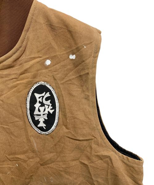 CarHartt（カーハート）CarHartt (カーハート) ダックワークベスト ブラウン サイズ:XLの古着・服飾アイテム