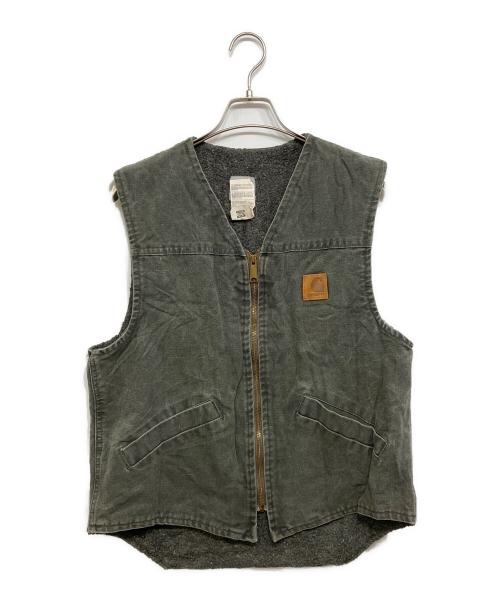 CarHartt（カーハート）CarHartt (カーハート) ボアライナーダックベスト モスグリーン サイズ:Mの古着・服飾アイテム