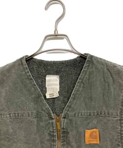 CarHartt（カーハート）CarHartt (カーハート) ボアライナーダックベスト モスグリーン サイズ:Mの古着・服飾アイテム