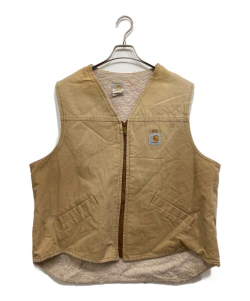 CarHartt（カーハート）CarHartt (カーハート) ボアライナーダックベスト ベージュ サイズ:2XLの古着・服飾アイテム