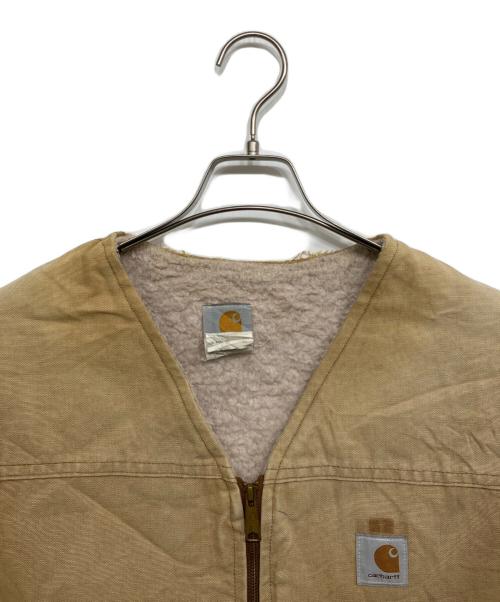 CarHartt（カーハート）CarHartt (カーハート) ボアライナーダックベスト ベージュ サイズ:2XLの古着・服飾アイテム