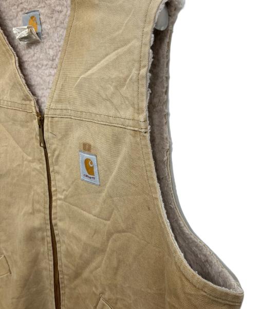 CarHartt（カーハート）CarHartt (カーハート) ボアライナーダックベスト ベージュ サイズ:2XLの古着・服飾アイテム